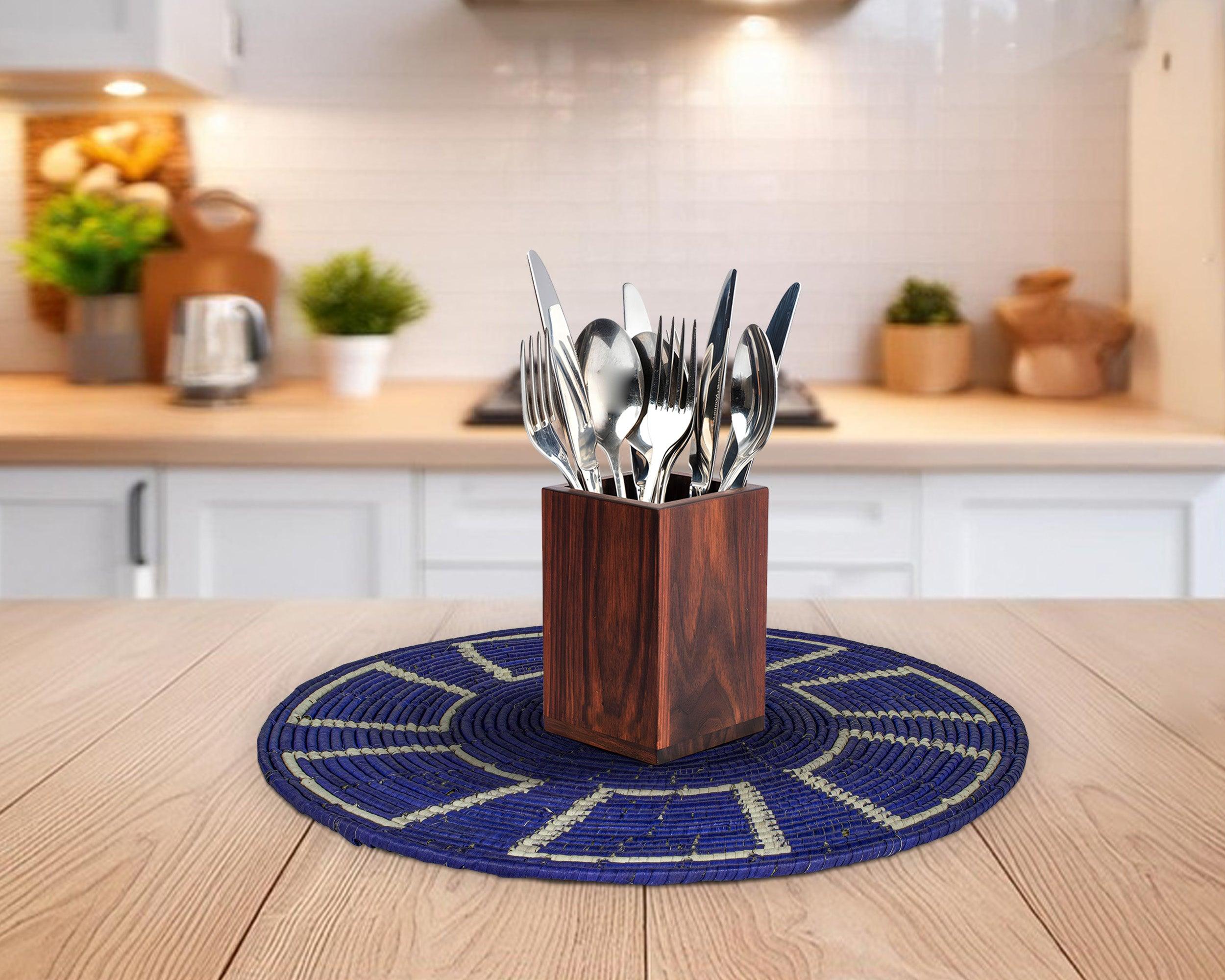 Indigo Mesa Mat Wall Basket 14-inch MT-219-15