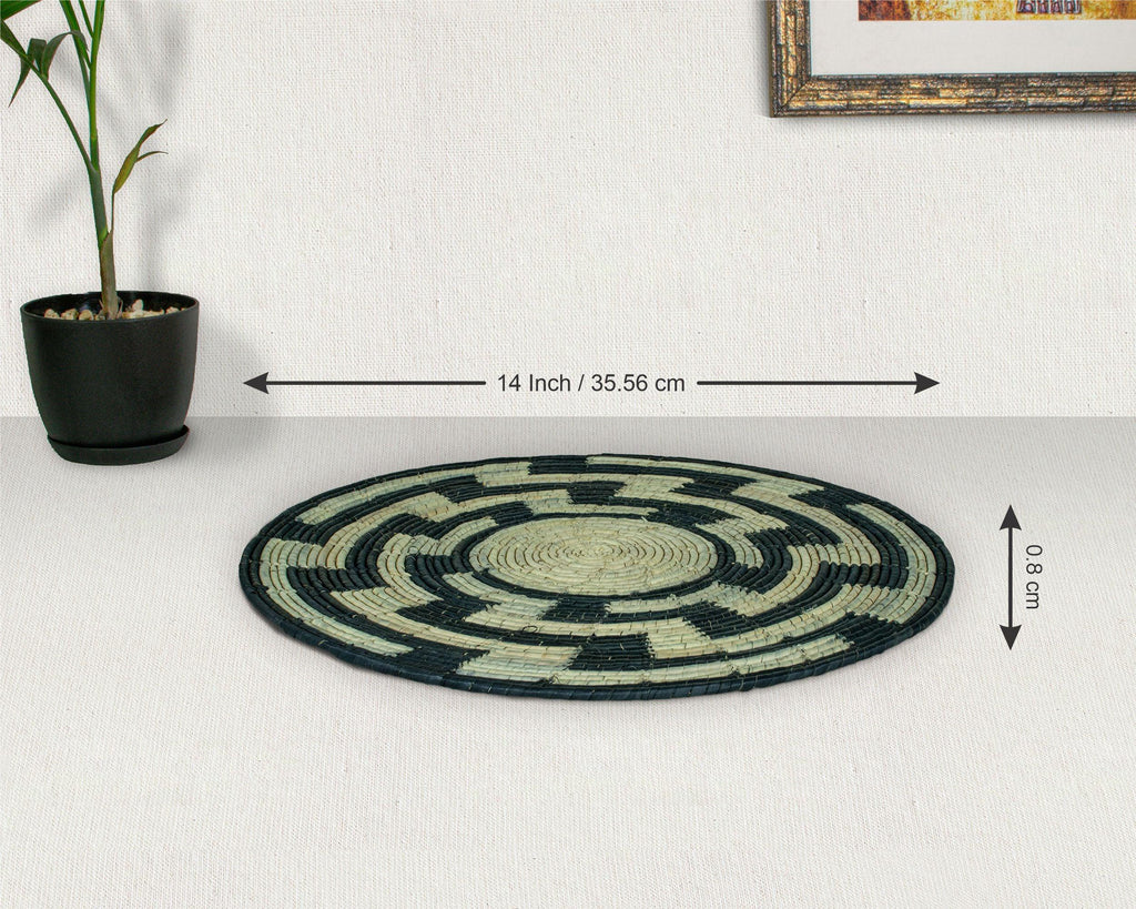 Black Maze Mat Wall Basket 14-inch MT-207-15