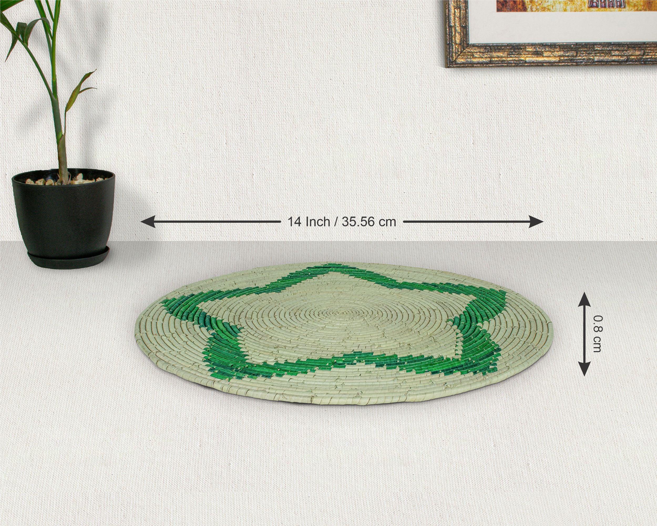 Green Night Star Mat Wall Basket 14-inch MT-217-15