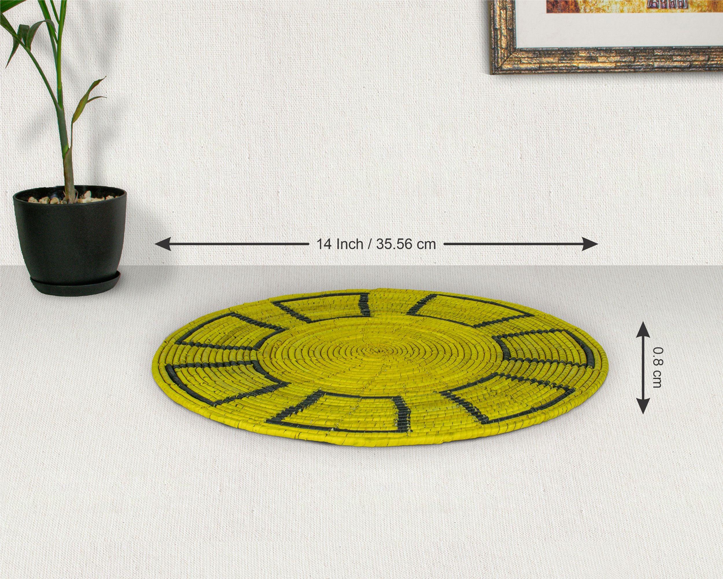 Yellow Mesa Mat Wall Basket 14-inch MT-208-15