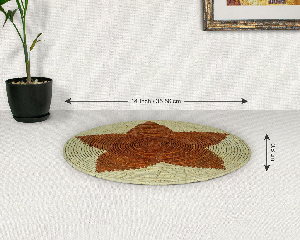 Red Star Mat Wall Basket 14-inch MT-206-15