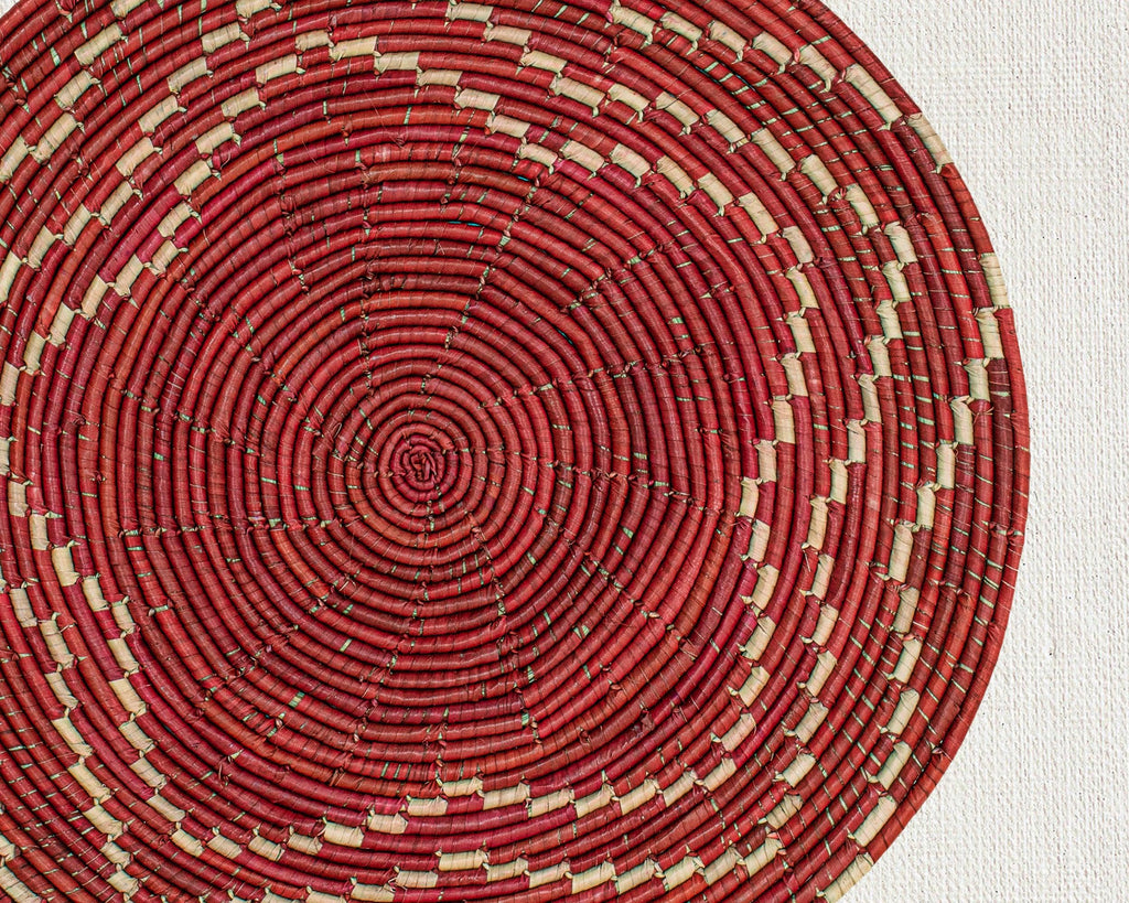 Crimson Star Mat Wall Basket 14-inch MT-222-15