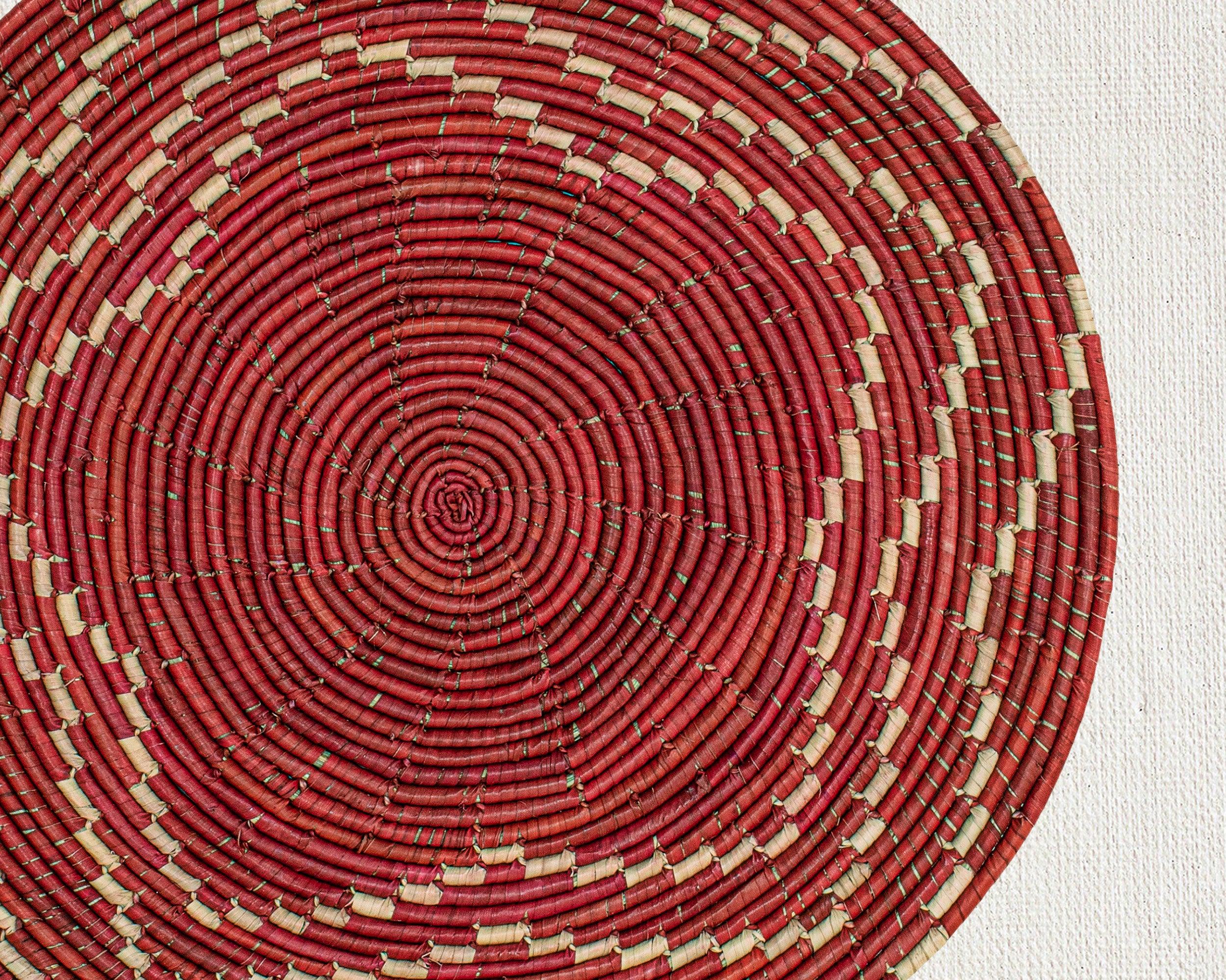 Crimson Star Mat Wall Basket 14-inch MT-222-15