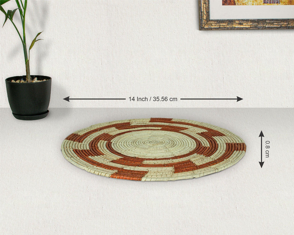 Red Maze Mat Wall Basket 14-inch MT-205-15