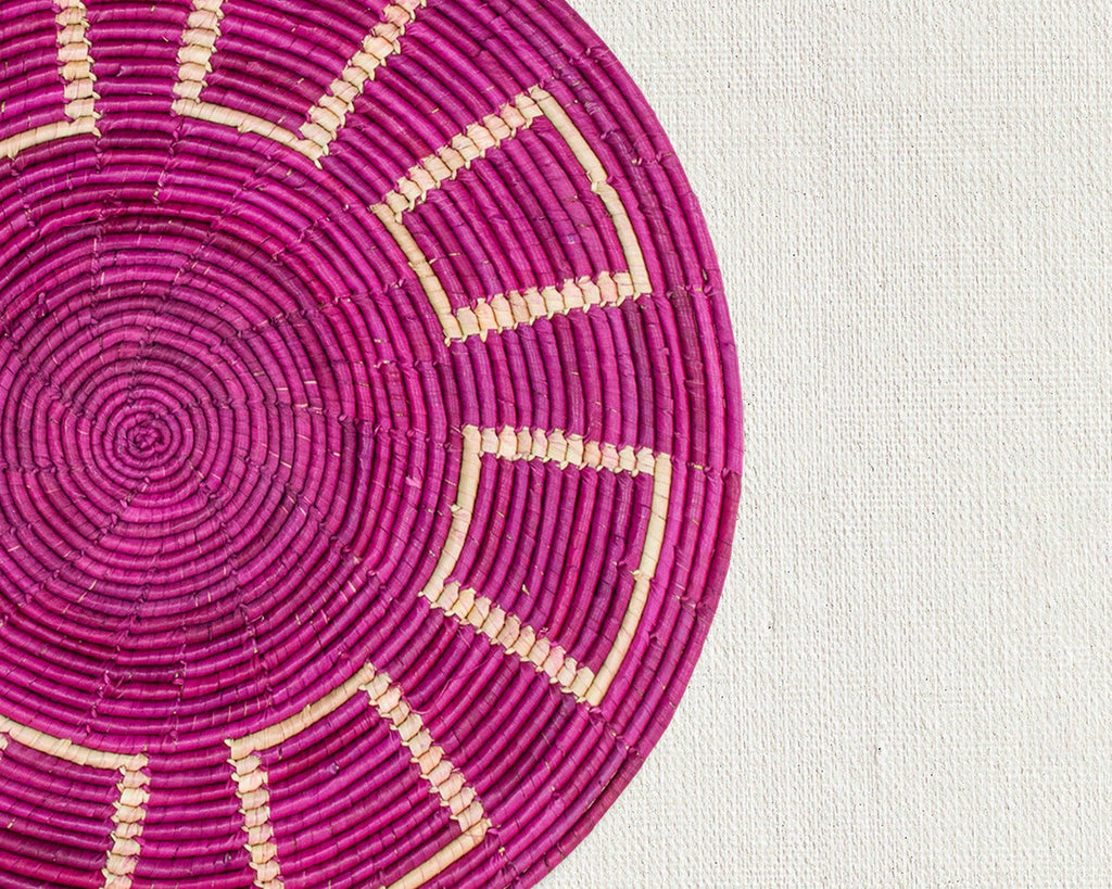 Rosy Mesa Mat Wall Basket 14-inch MT-224-15