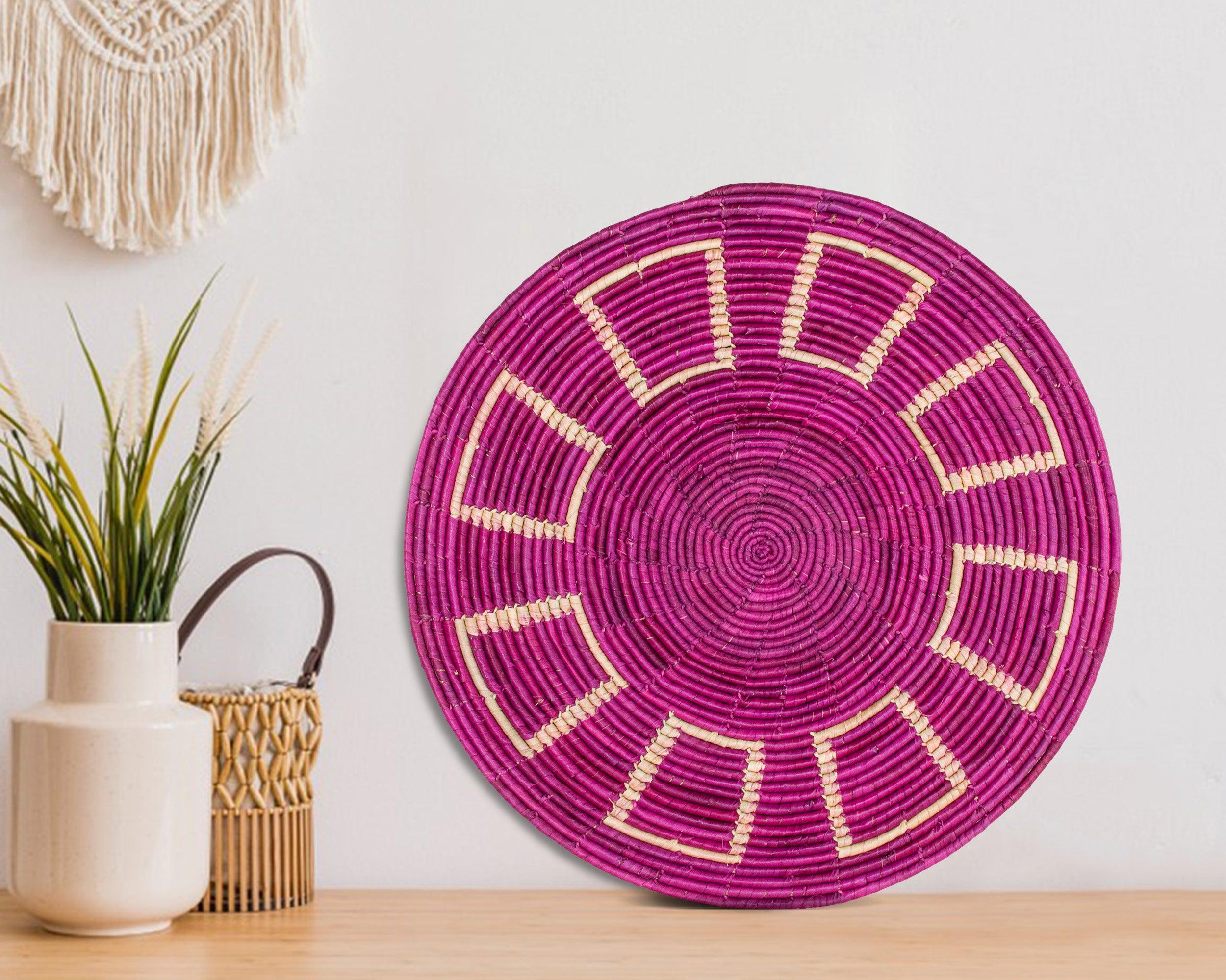 Rosy Mesa Mat Wall Basket 14-inch MT-224-15