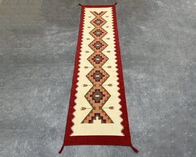 Hopi Arrow Dance Flatweave Runner Rug – 2.5x10 ft