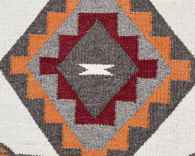 Hopi Arrow Dance Flatweave Runner Rug – 2.5x10 ft