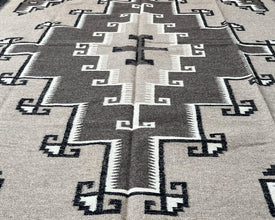 Ganado Thunderbird Path Large Southwestern-Inspired Wool Dhurrie - 8x10 ft