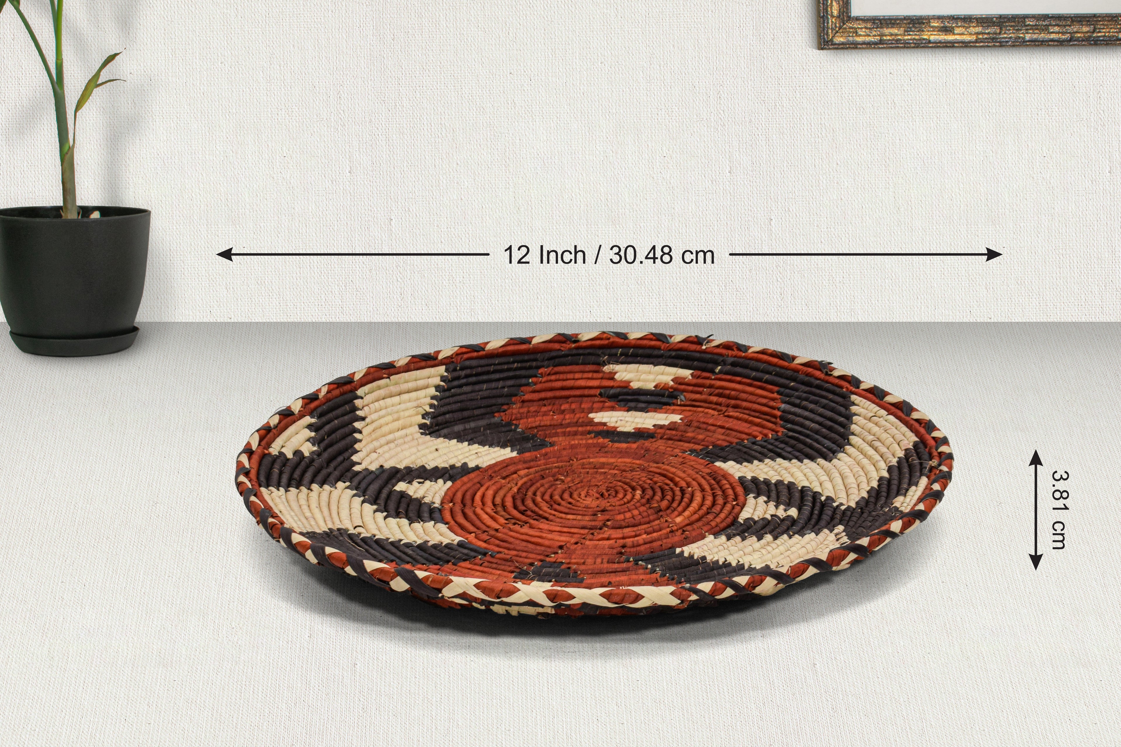 Thunder Storm Flat Basket 12-inch