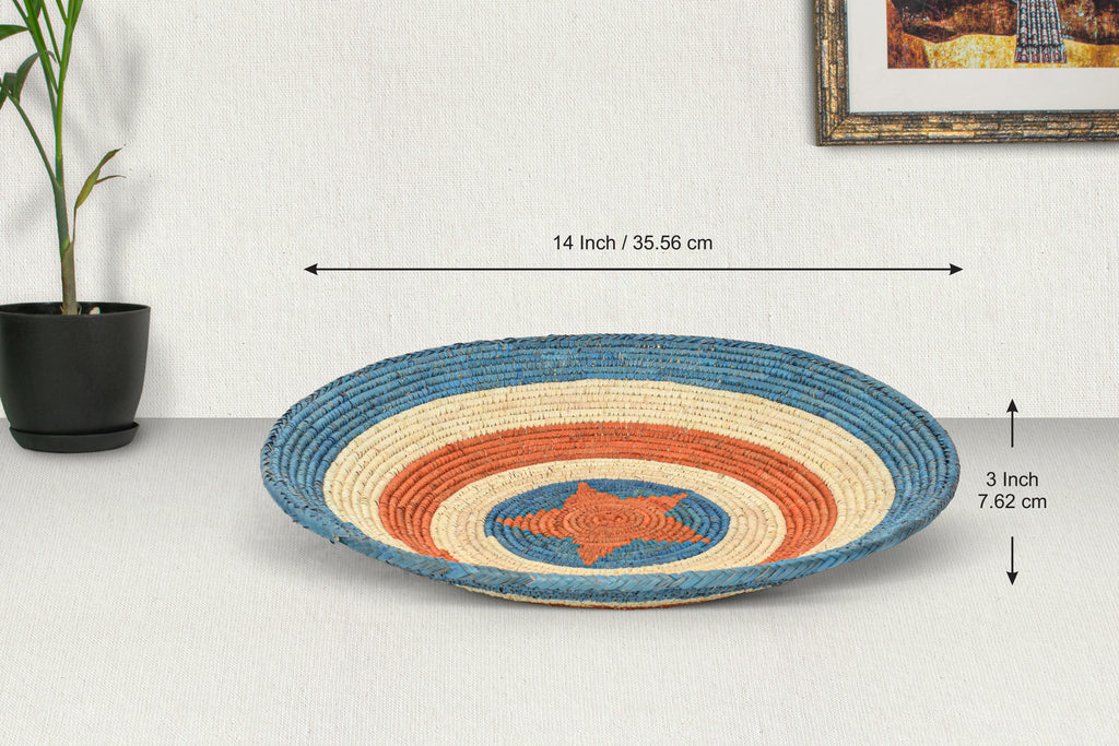 Sea Rust Waves Bowl Basket