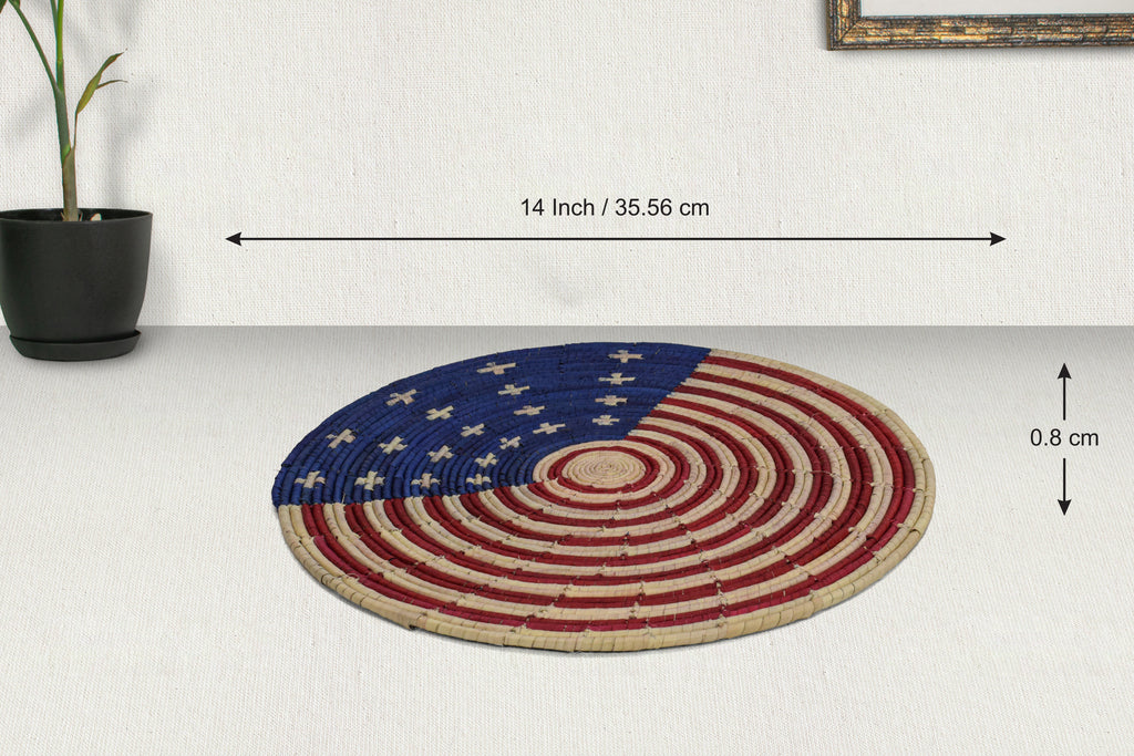 American Flag Flat Basket