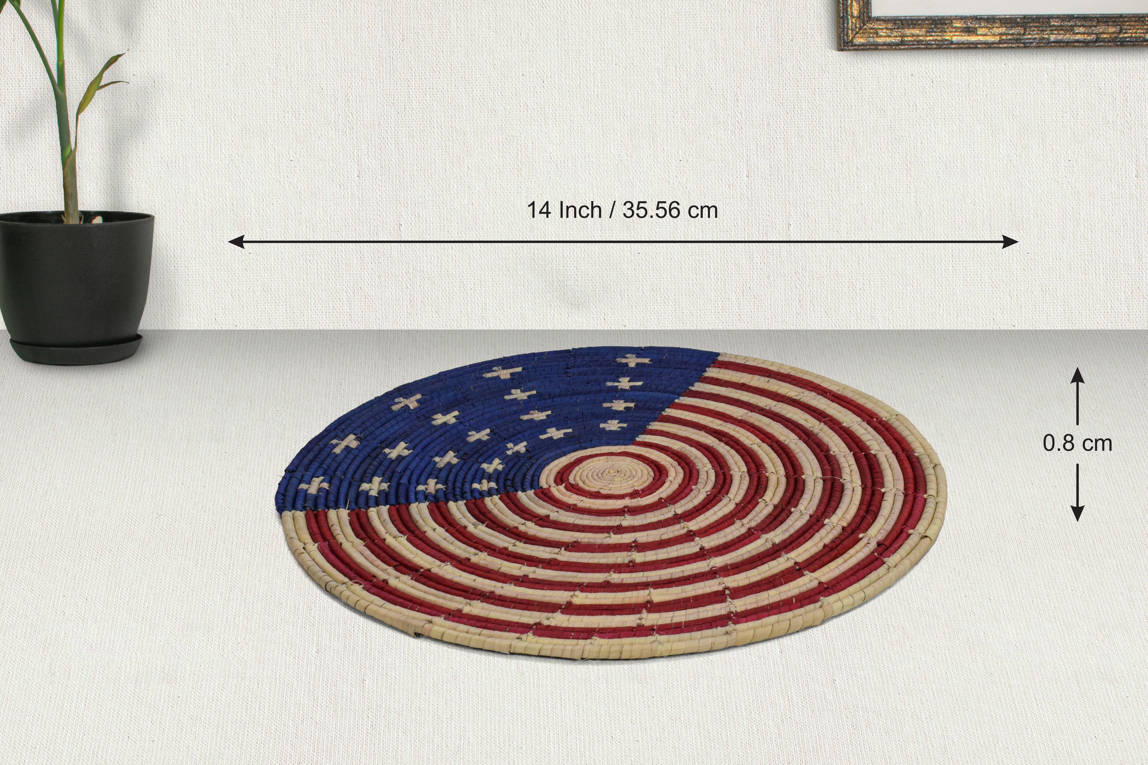 American Flag Flat Basket
