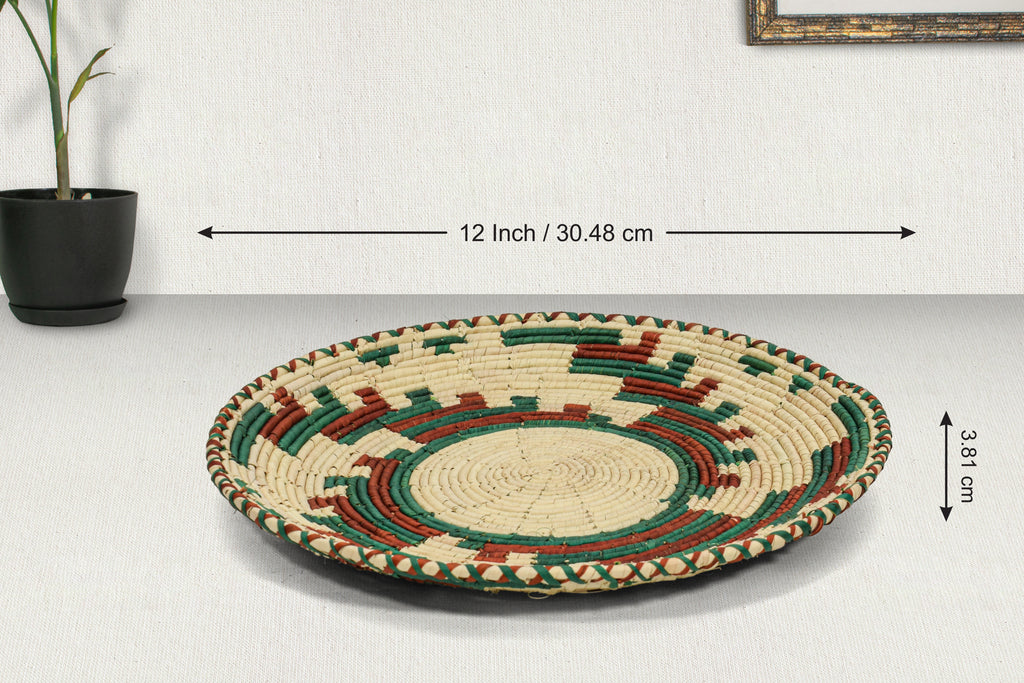 Turquoise Mesa Fan Flat Basket