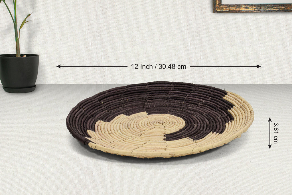 Dark Waves Flat Basket 12-inch