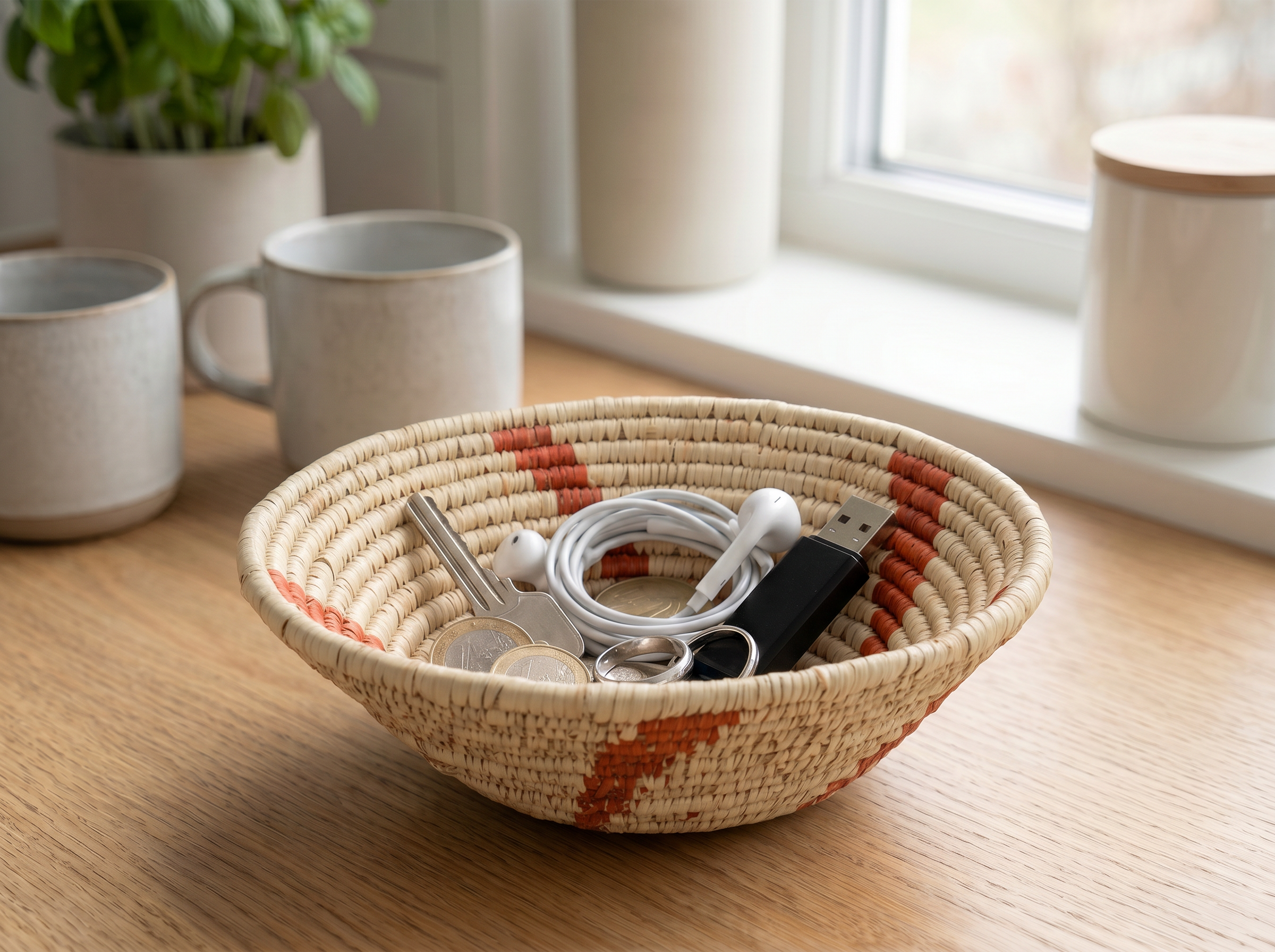 Rustic Swirl Bowl Basket