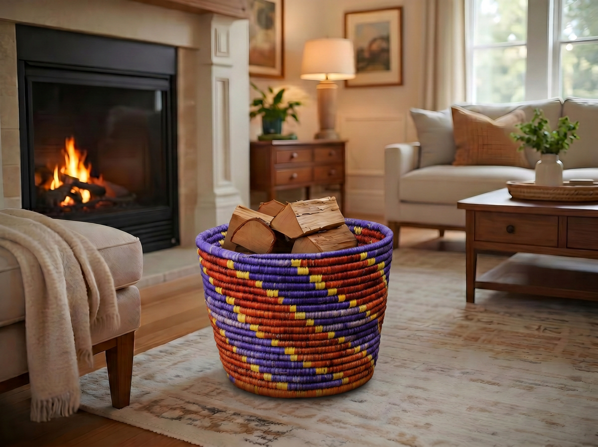 Indigo Stairs Planter Basket