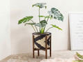 Dark Chevron Planter Basket