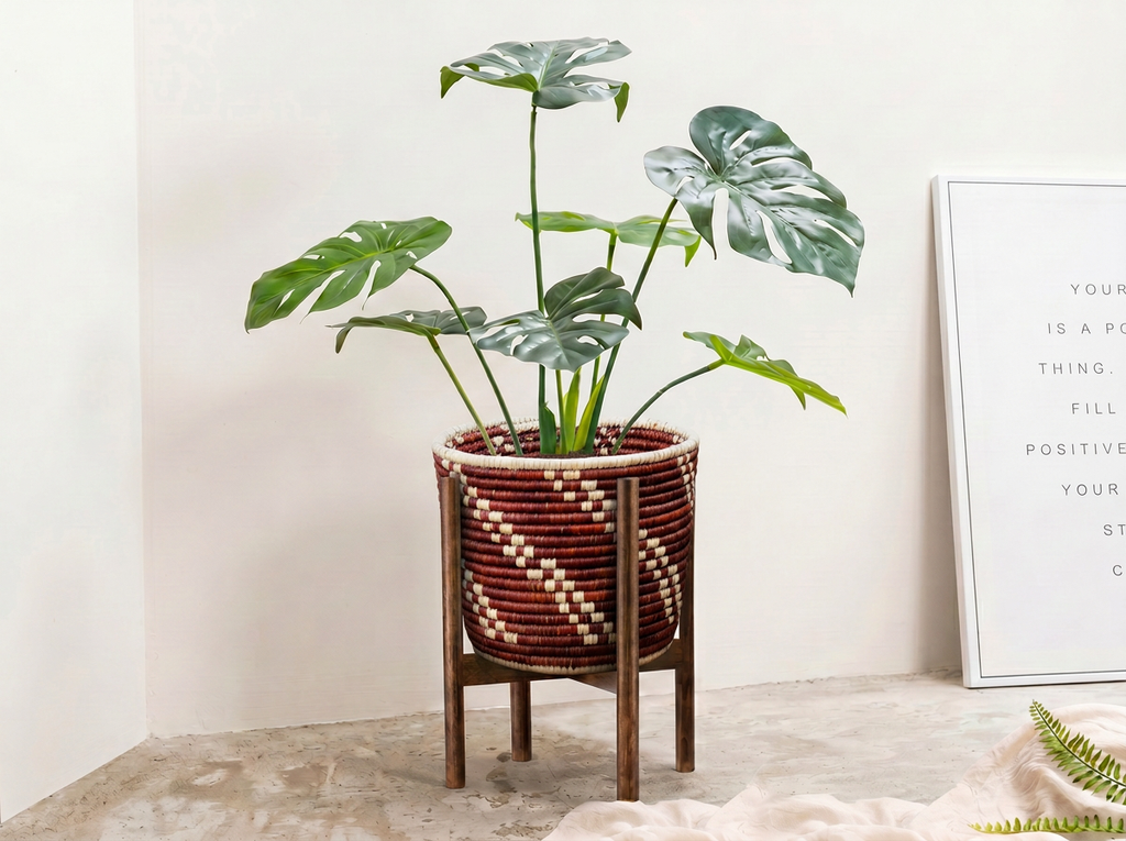 Aged WIne Planter Basket