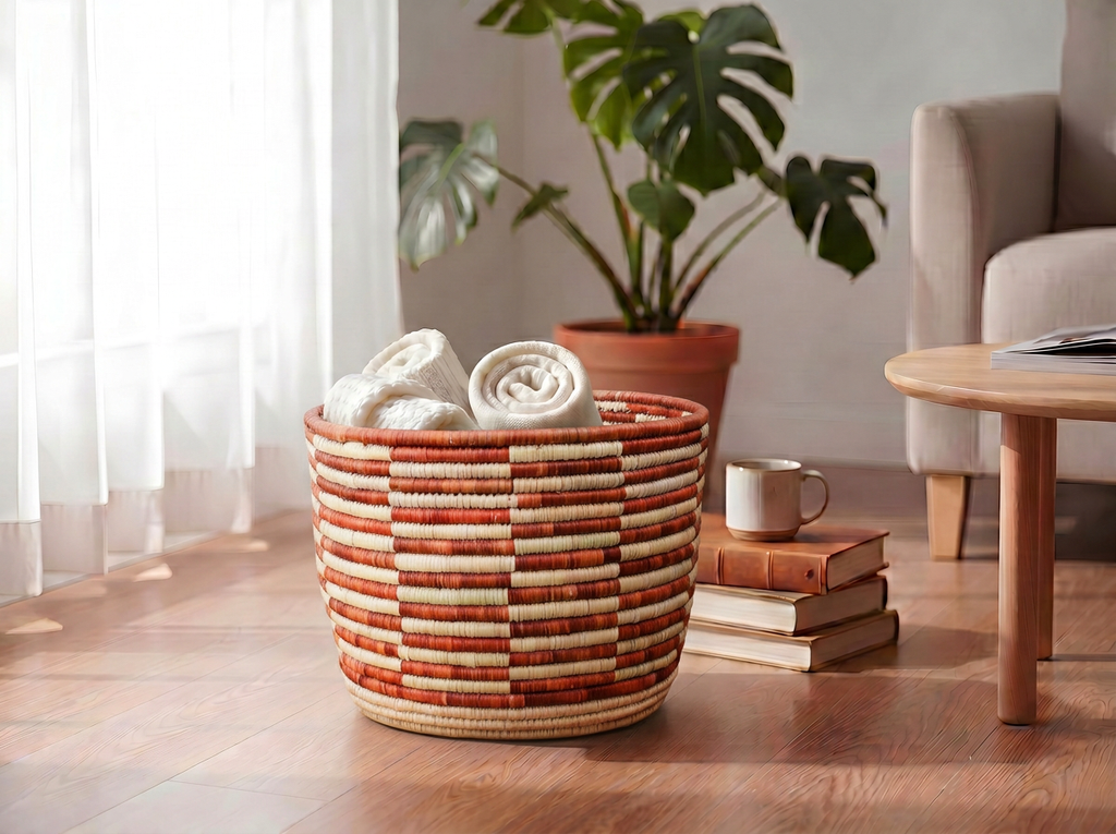 Check Grid Planter Basket