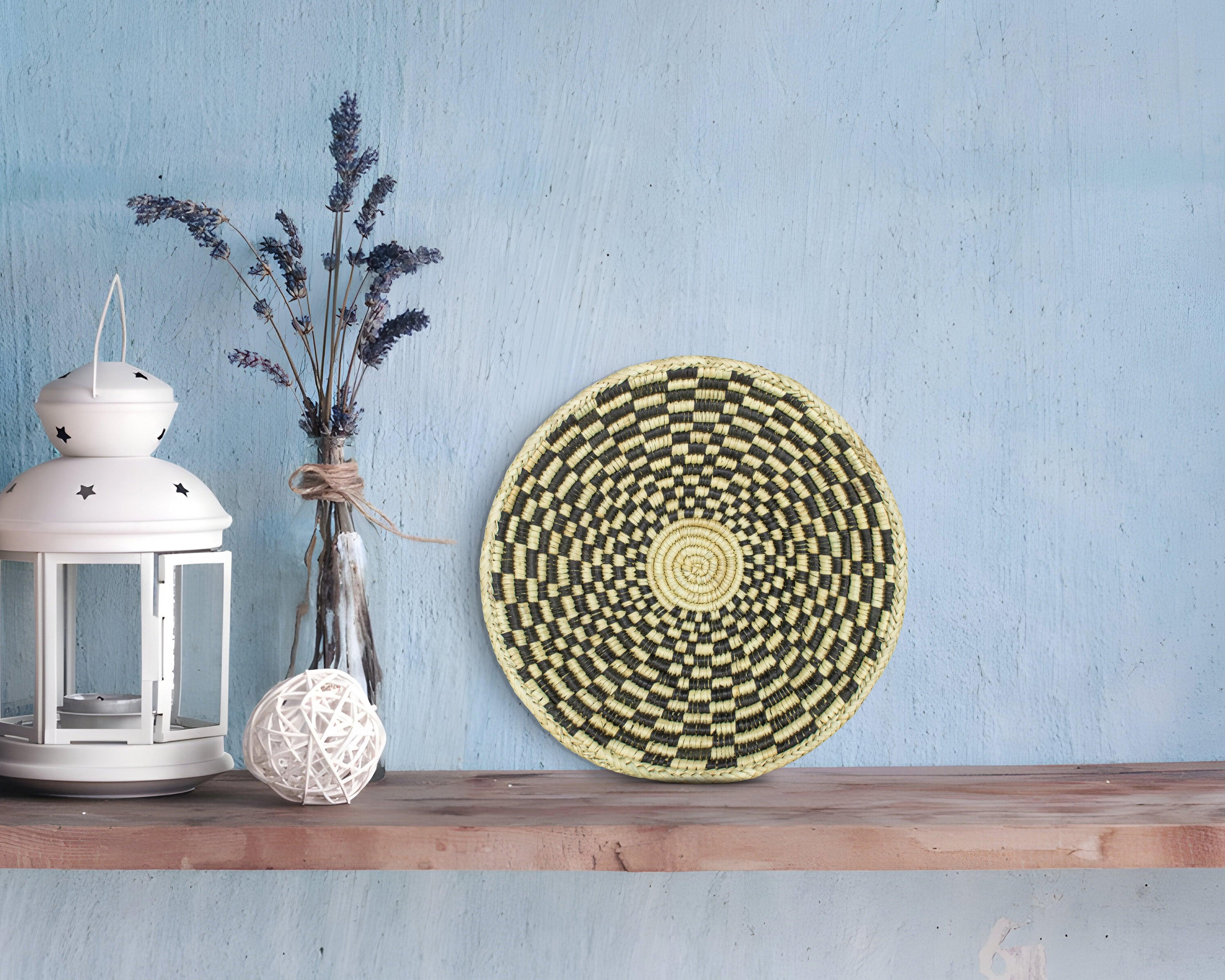 Checkered Black Bowl Basket 8-inch LBW-402-7