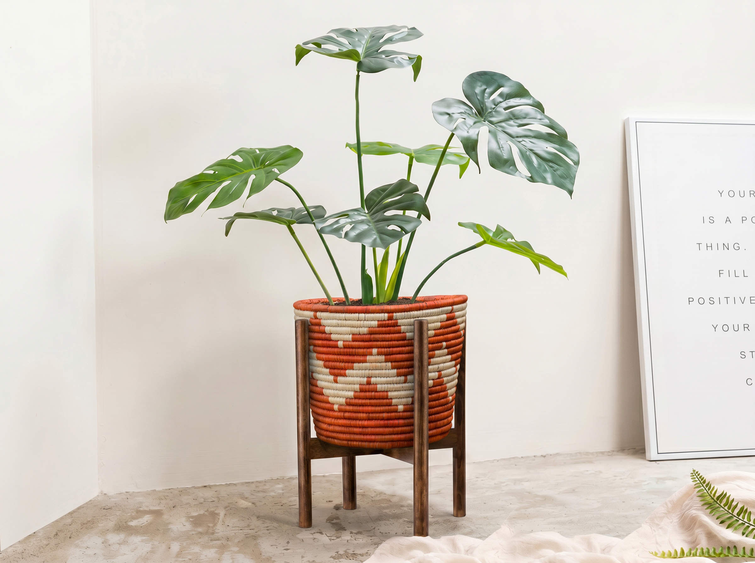 Kingra Brown Planter Basket