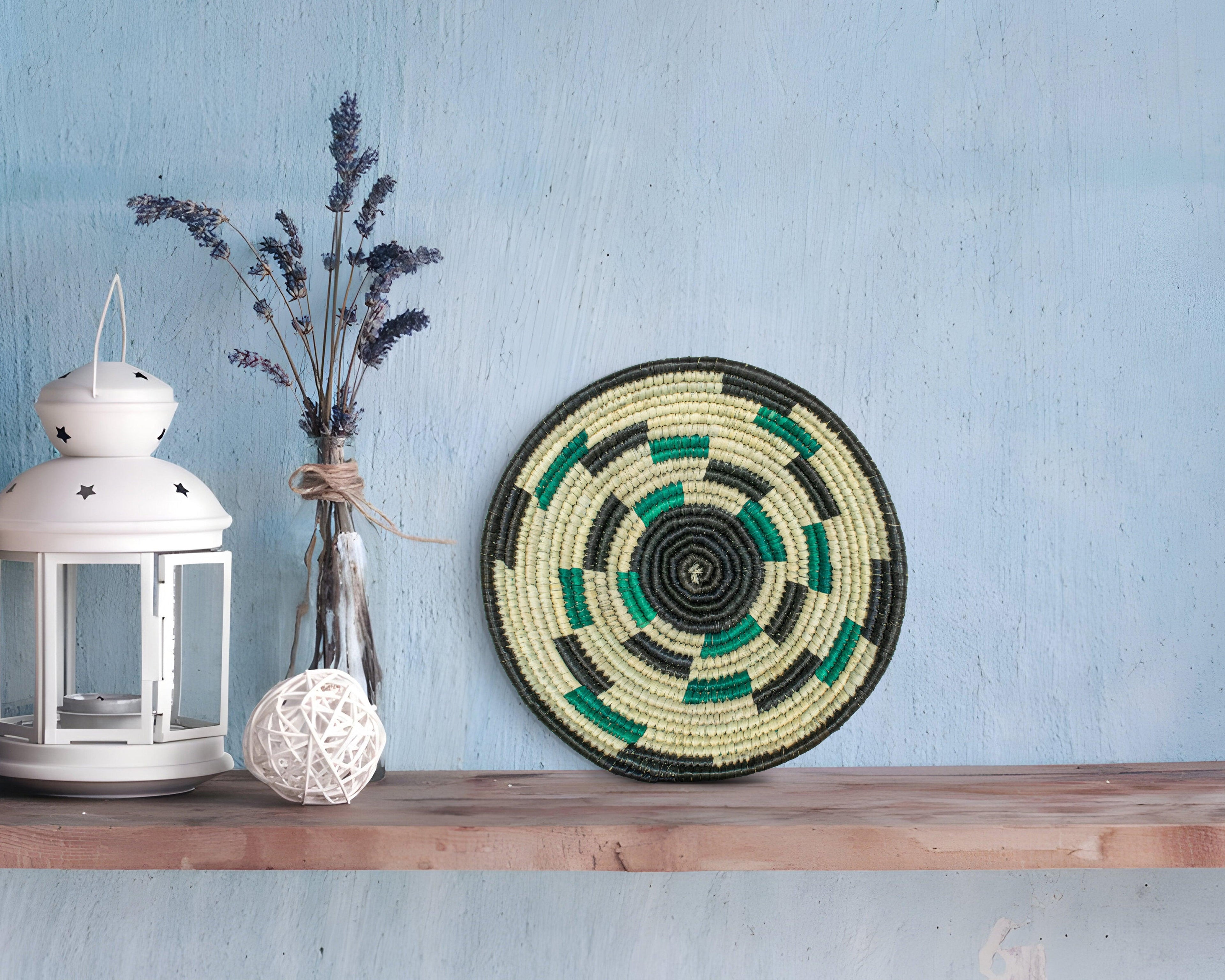 Spiral Maze Black Bowl Basket 8-inch LBW-403-7 C