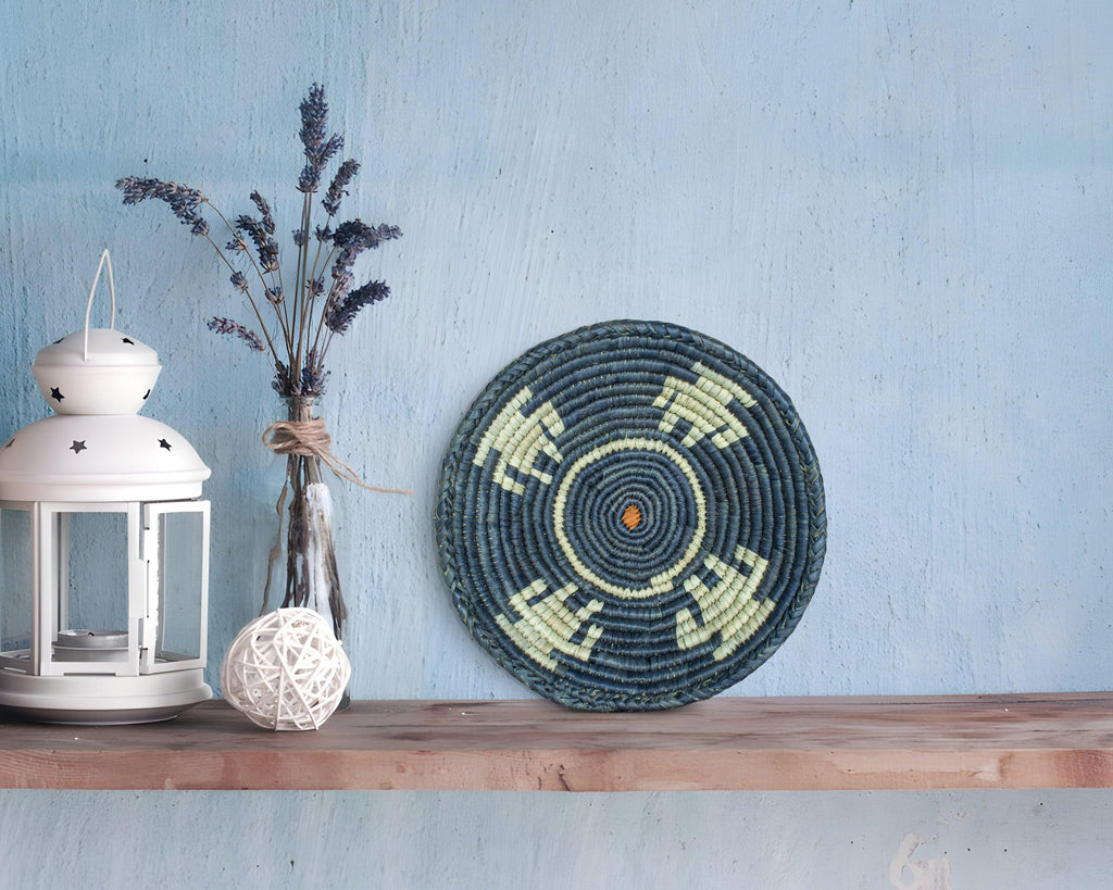 Cobalt Radiance Blue Bowl Basket 8-inch LBW-419-7