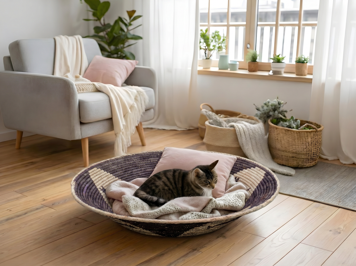 28" Dia Crimson Hound Statement Wall Basket