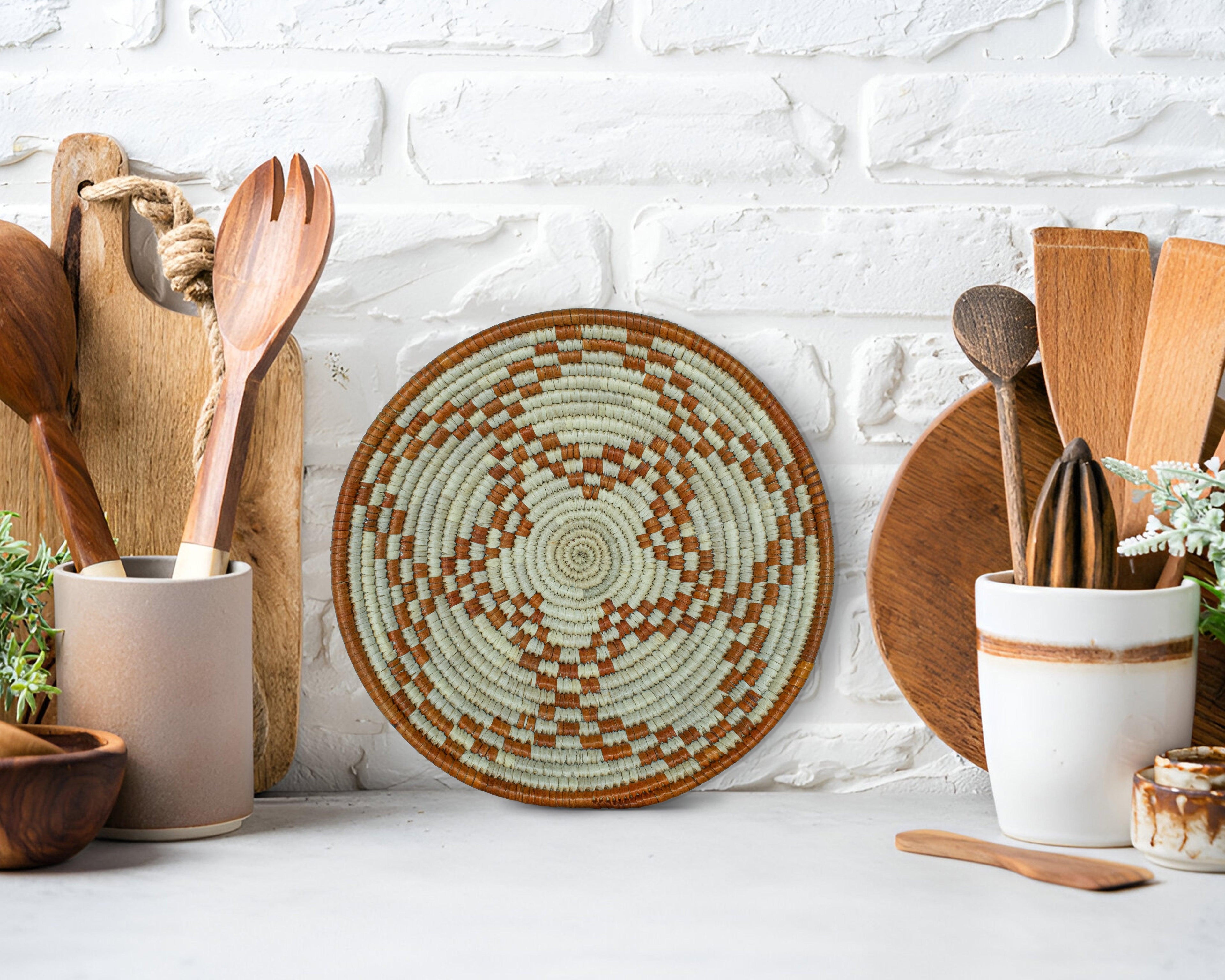 Zenithia Brown Bowl Basket 8-inch LBW-452-7 A