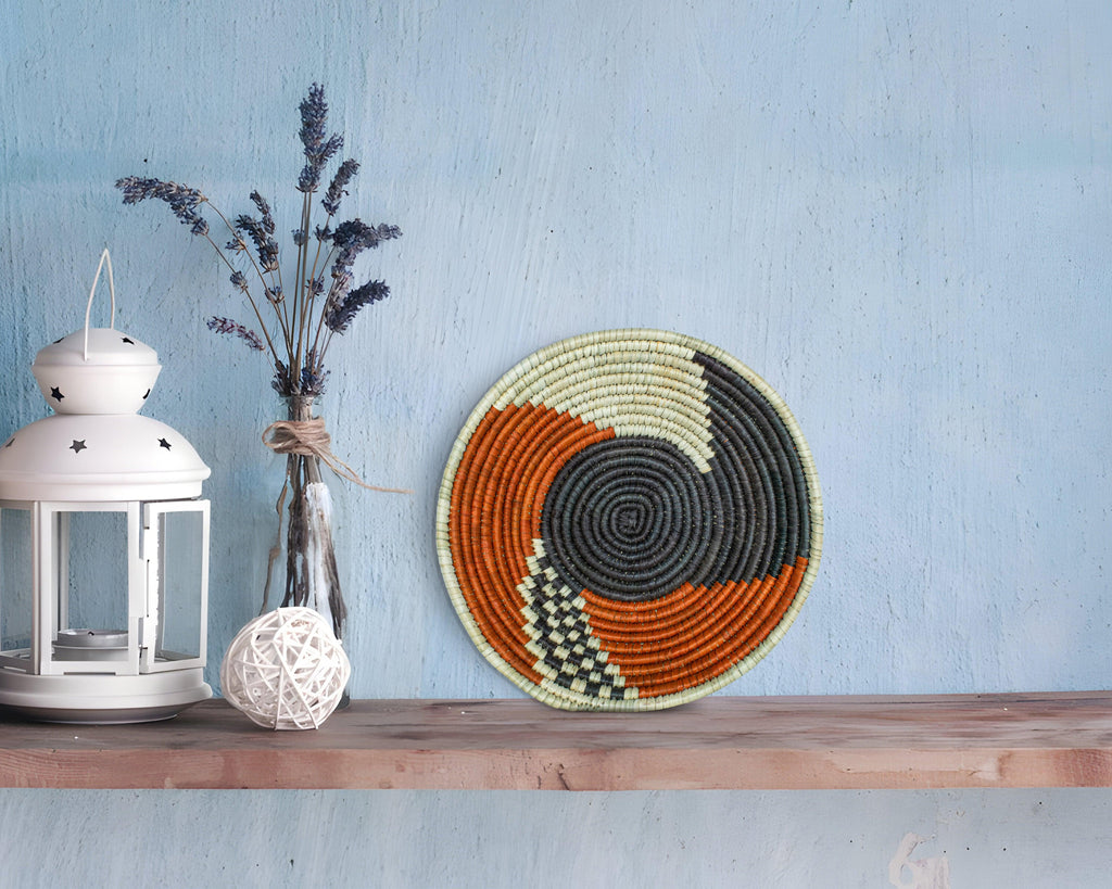 Harlequina Black Bowl Basket 8-inch LBW-430-7