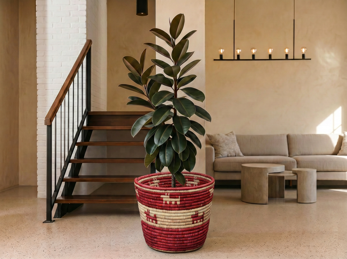 Red Hounds Planter Basket