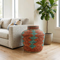 Desert Turquoise Diamond Potter Vase