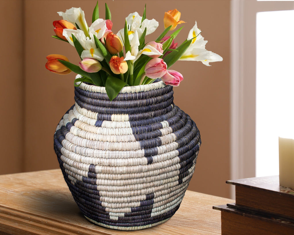 Wavy Night Vintage Potter Basket - PP-1127-12