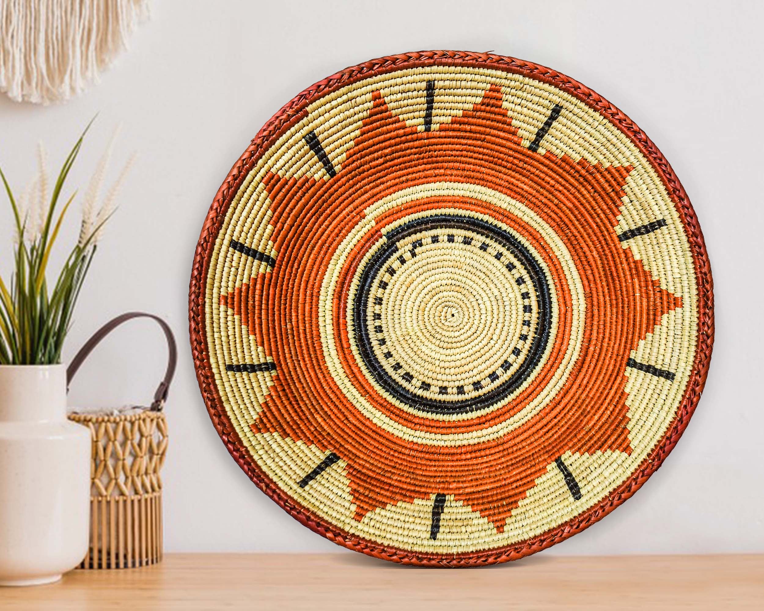 Sun Flower Bowl Basket 14-inch BSK-112-14