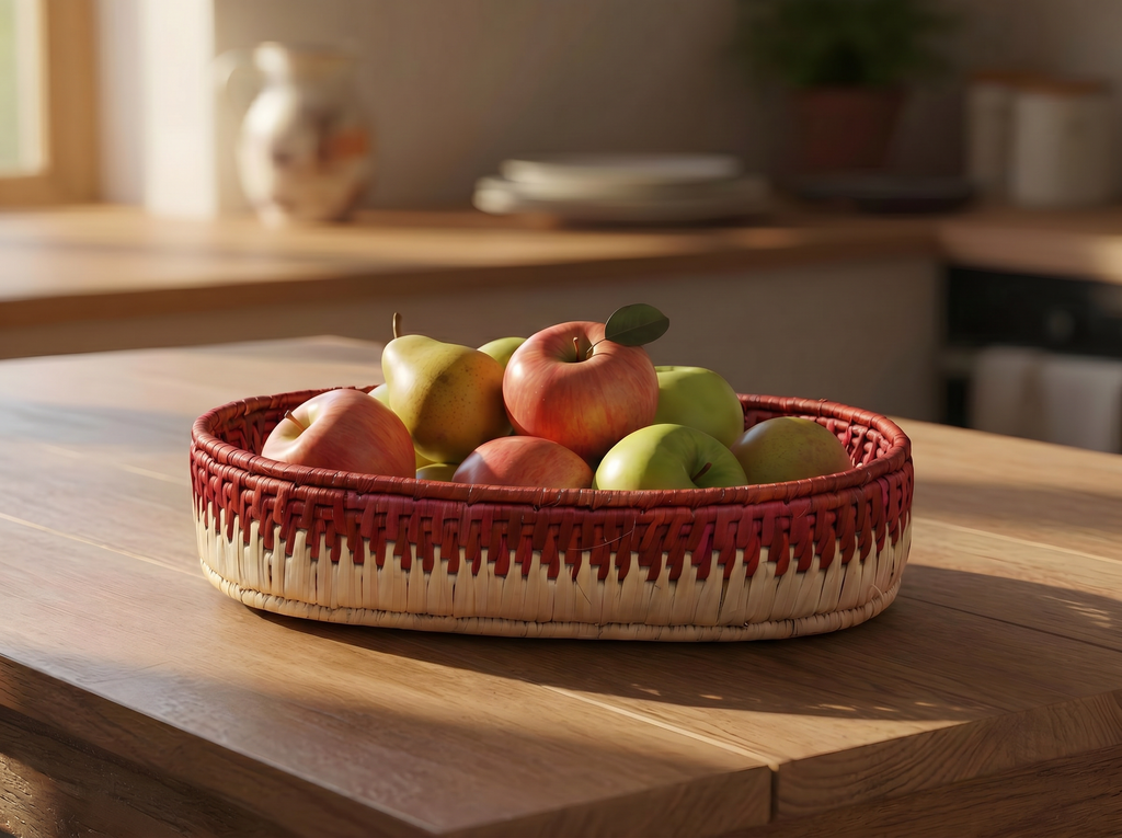 Pueblo Red Tortilla Basket