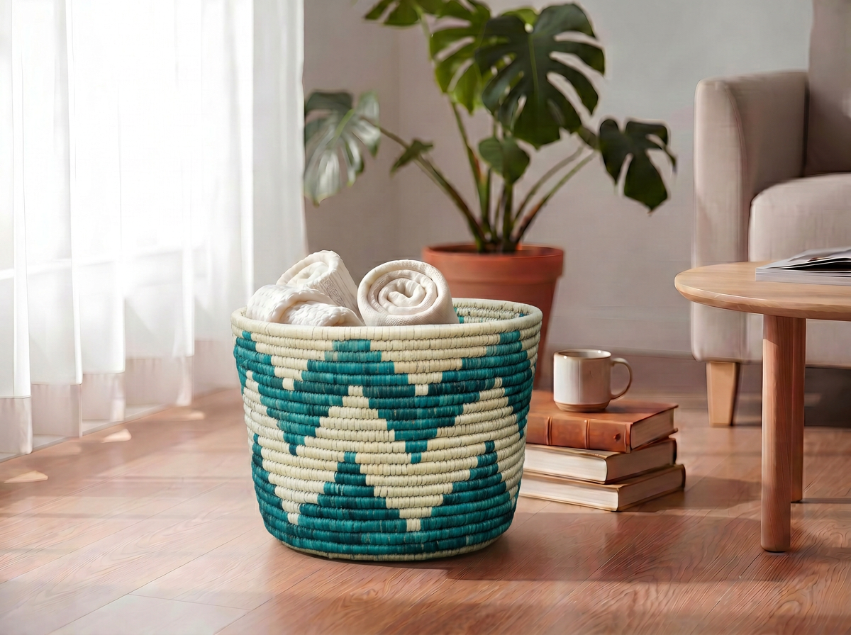 Sea Wave Planter Basket