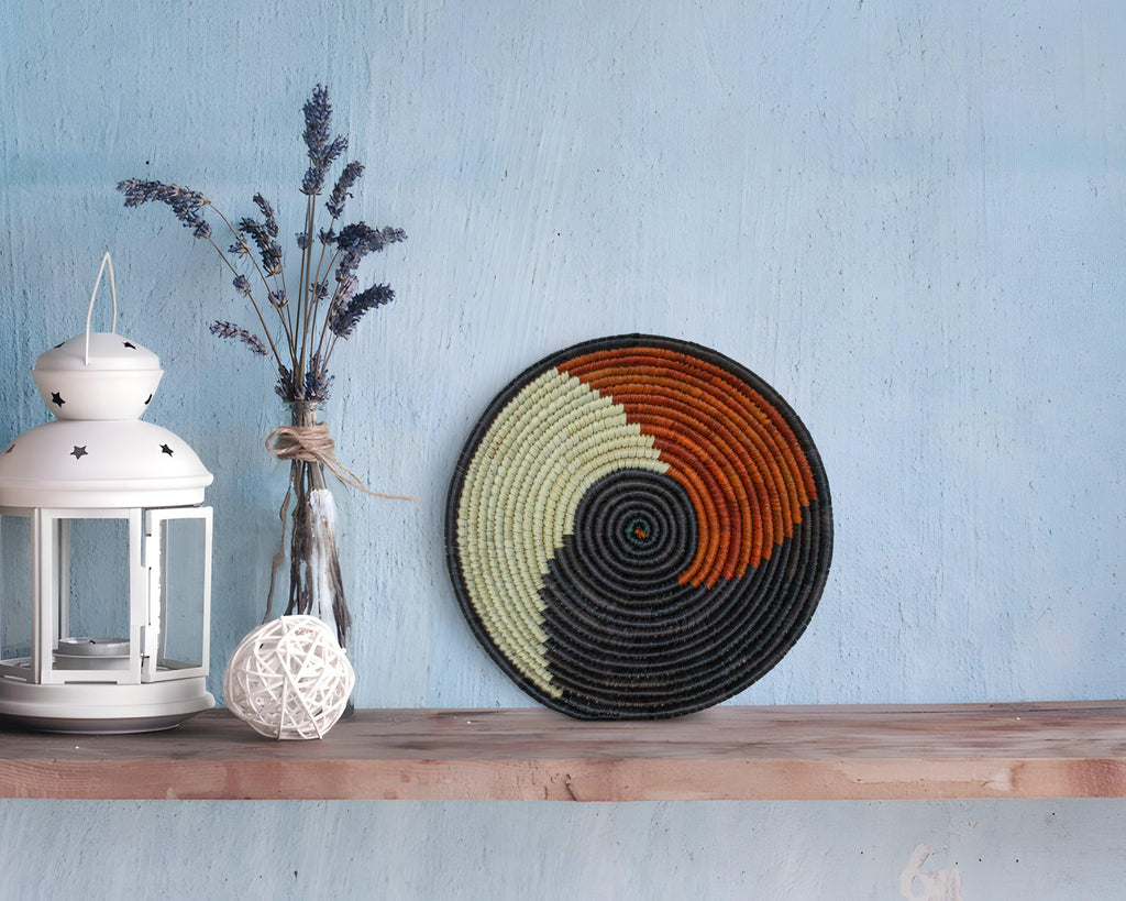 Brown Tornado Bowl Basket 8-inch LBW-416-7