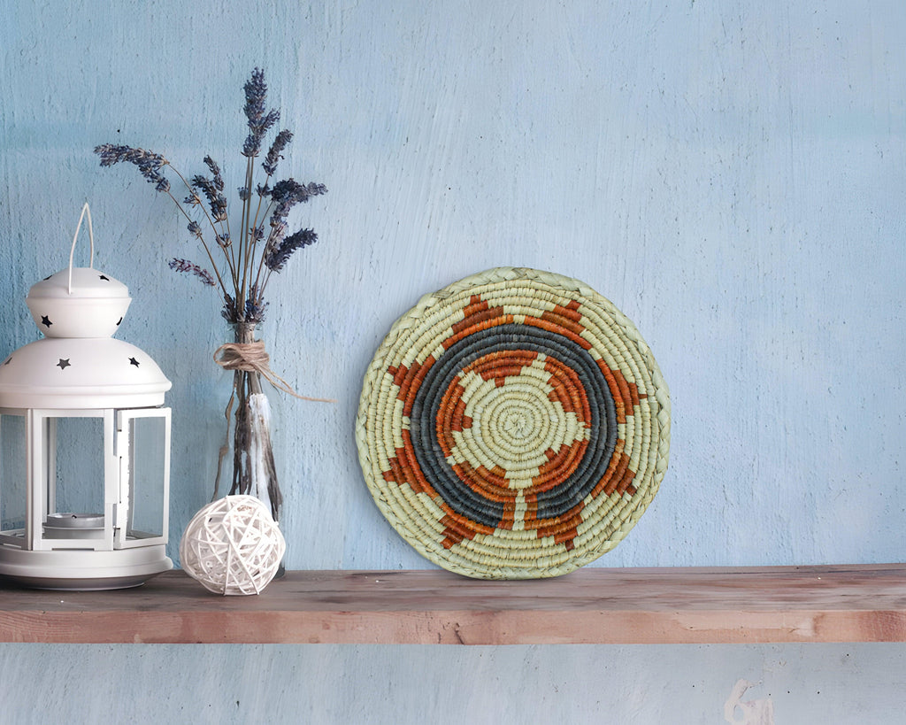 Desert Sun Red Bowl Basket 8-inch LBW-414-7