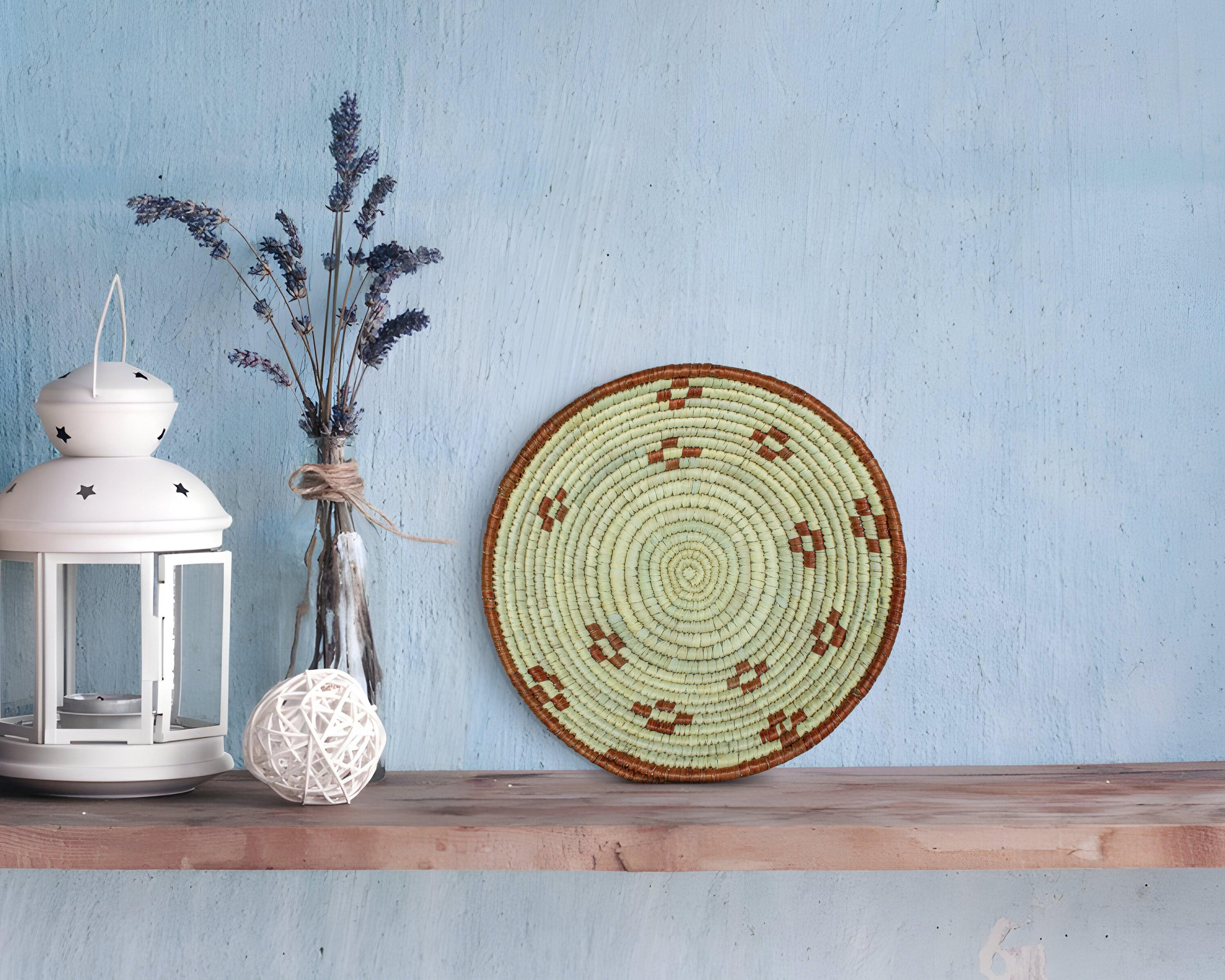 Concentric Rhythm Red Bowl Basket 8-inch LBW-407-7