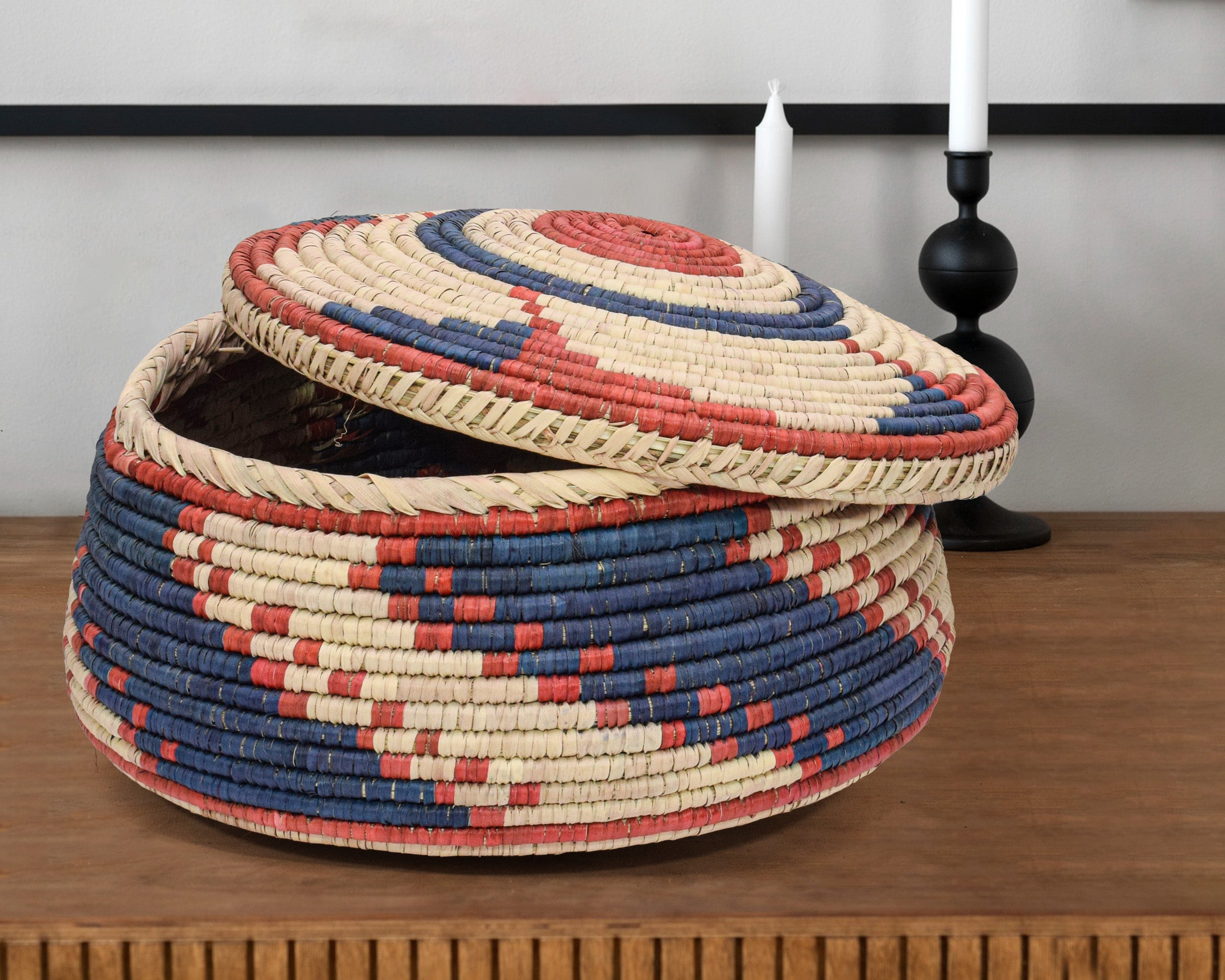 Blooming Flower Lidded Basket