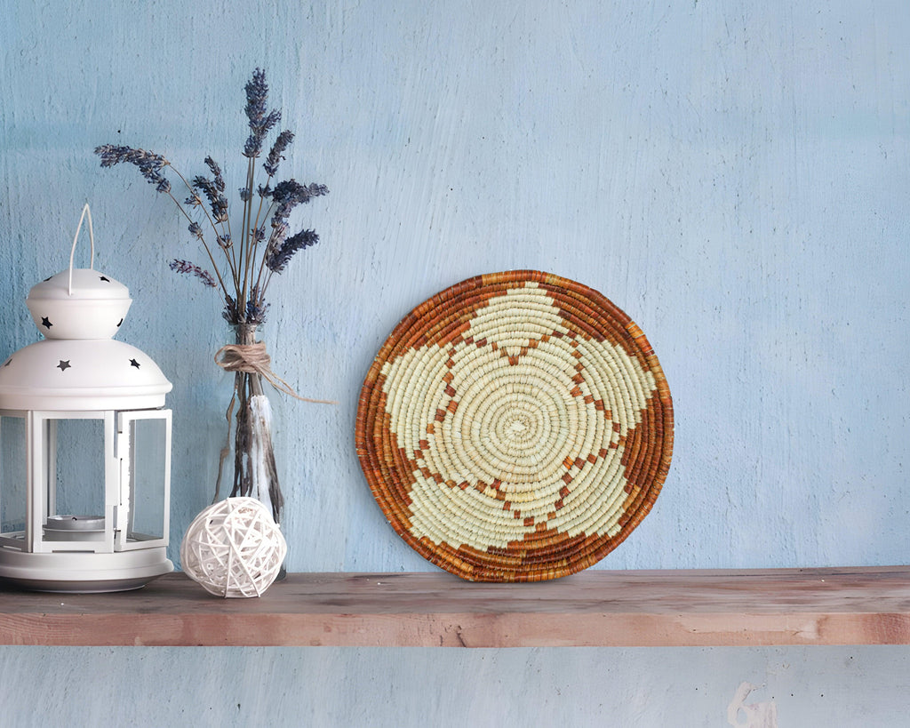 Astral Bloom Brown Bowl Basket 8-inch LBW-423-7 A