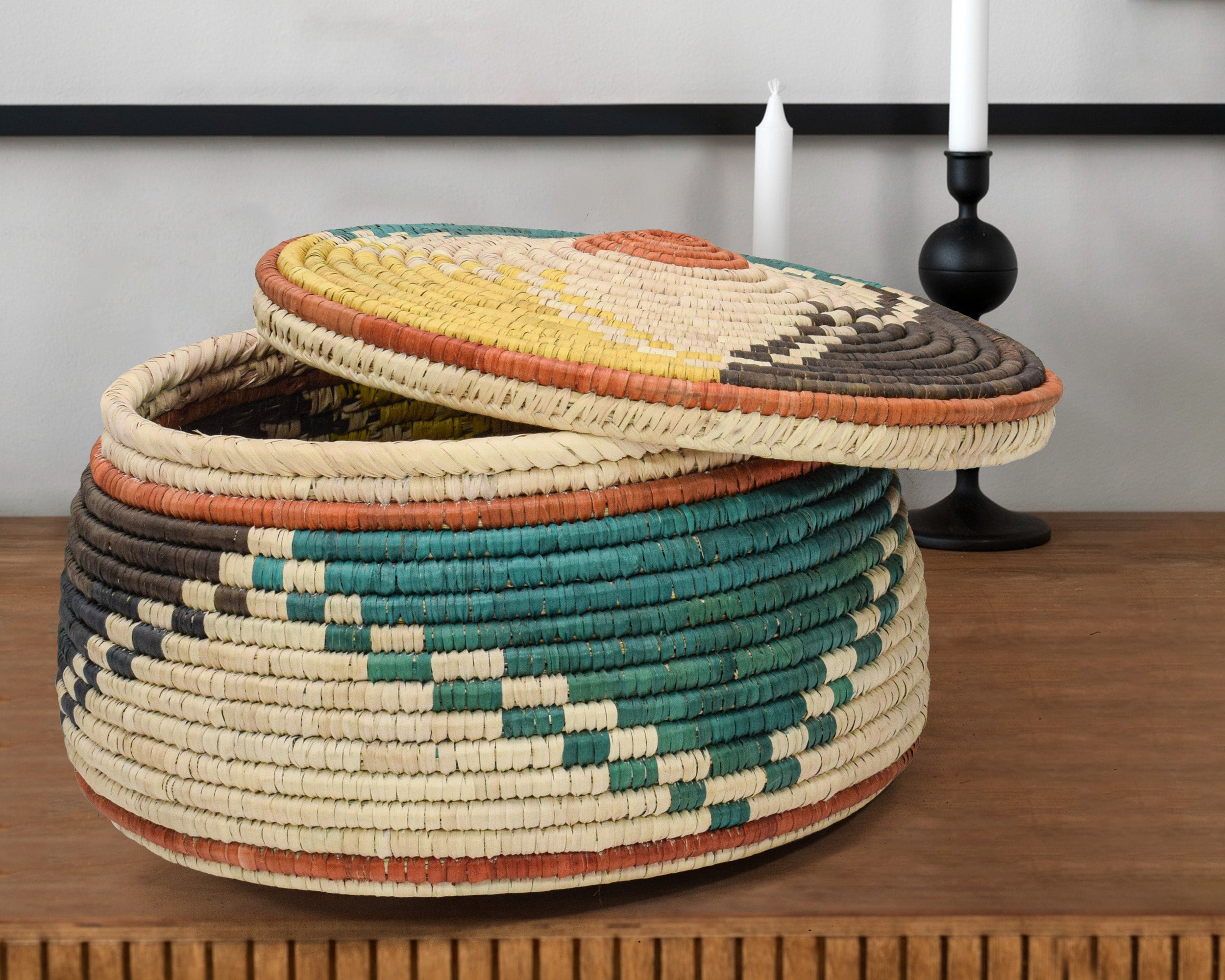 Tri-Leaf Plain Lid Basket PR-644-12