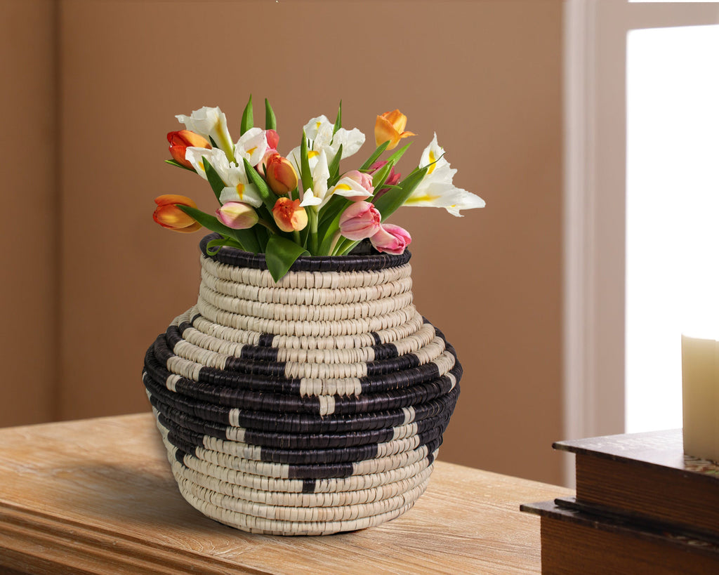 Black Waves Potter Basket - PP-1108-8