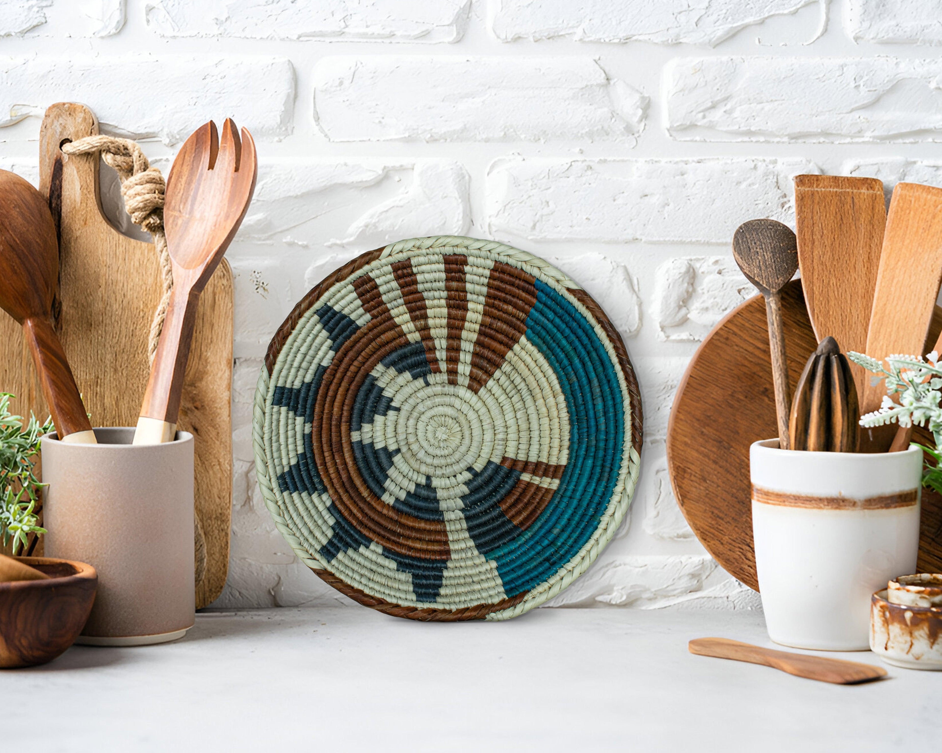 Kaleidia Brown Bowl Basket 8-inch LBW-453-7 B