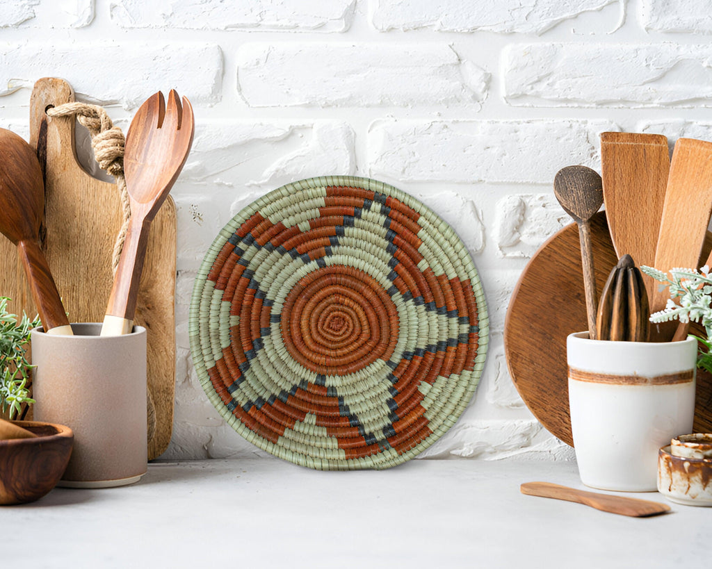 Bloomwheel Brown Bowl Basket 8-inch LBW-448-7