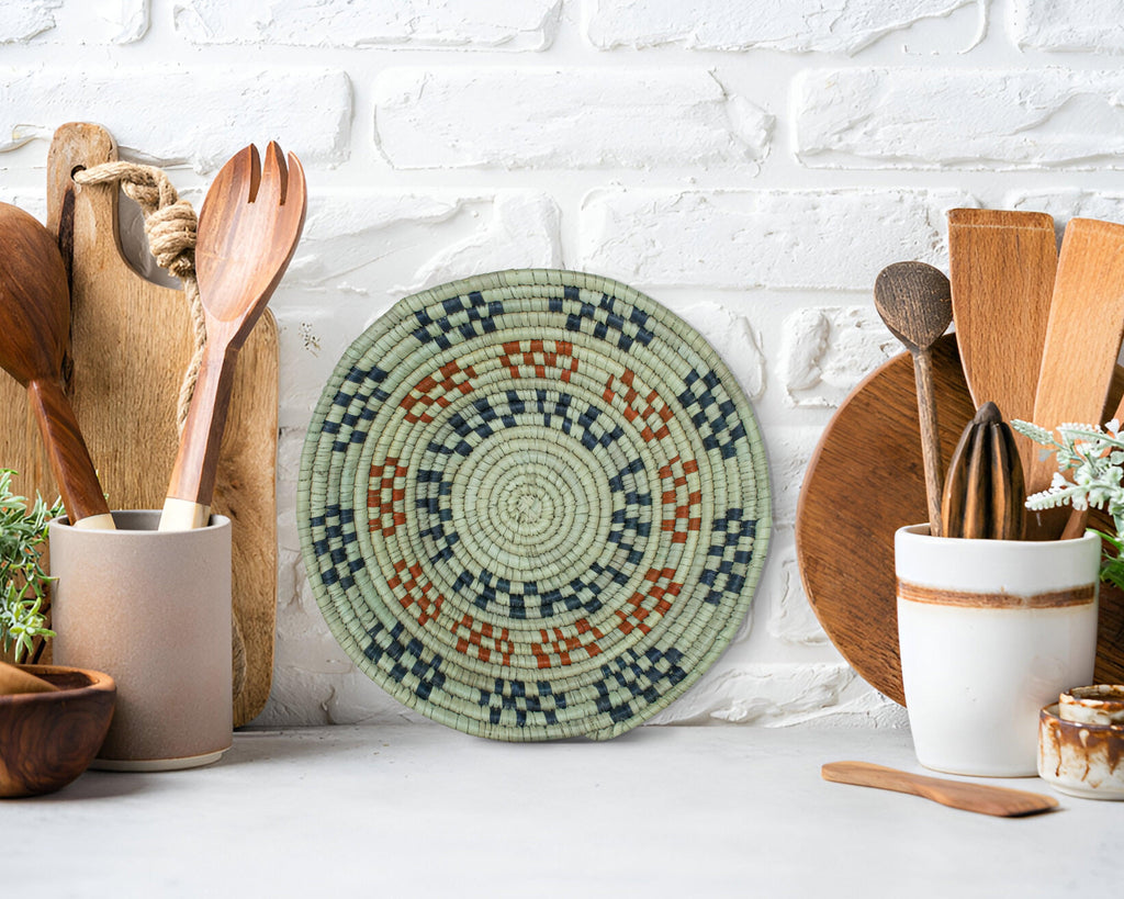 Fossil Swirl Multicolor Bowl Basket 8-inch LBW-450-7