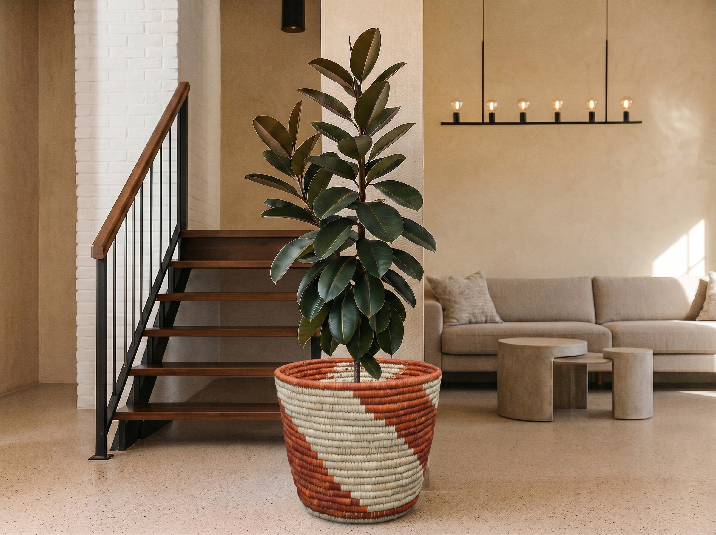 Wide Waves Planter Basket
