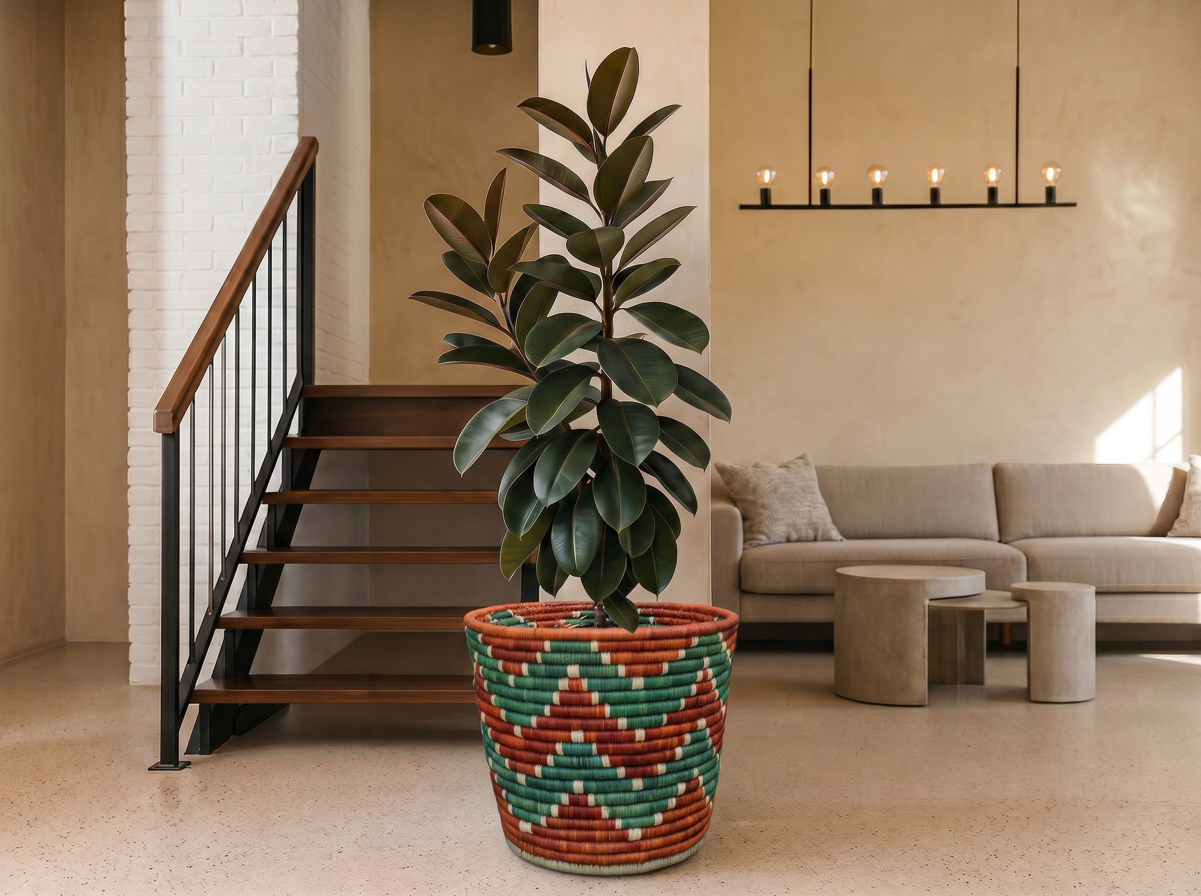 Tri-Wave Planter Basket