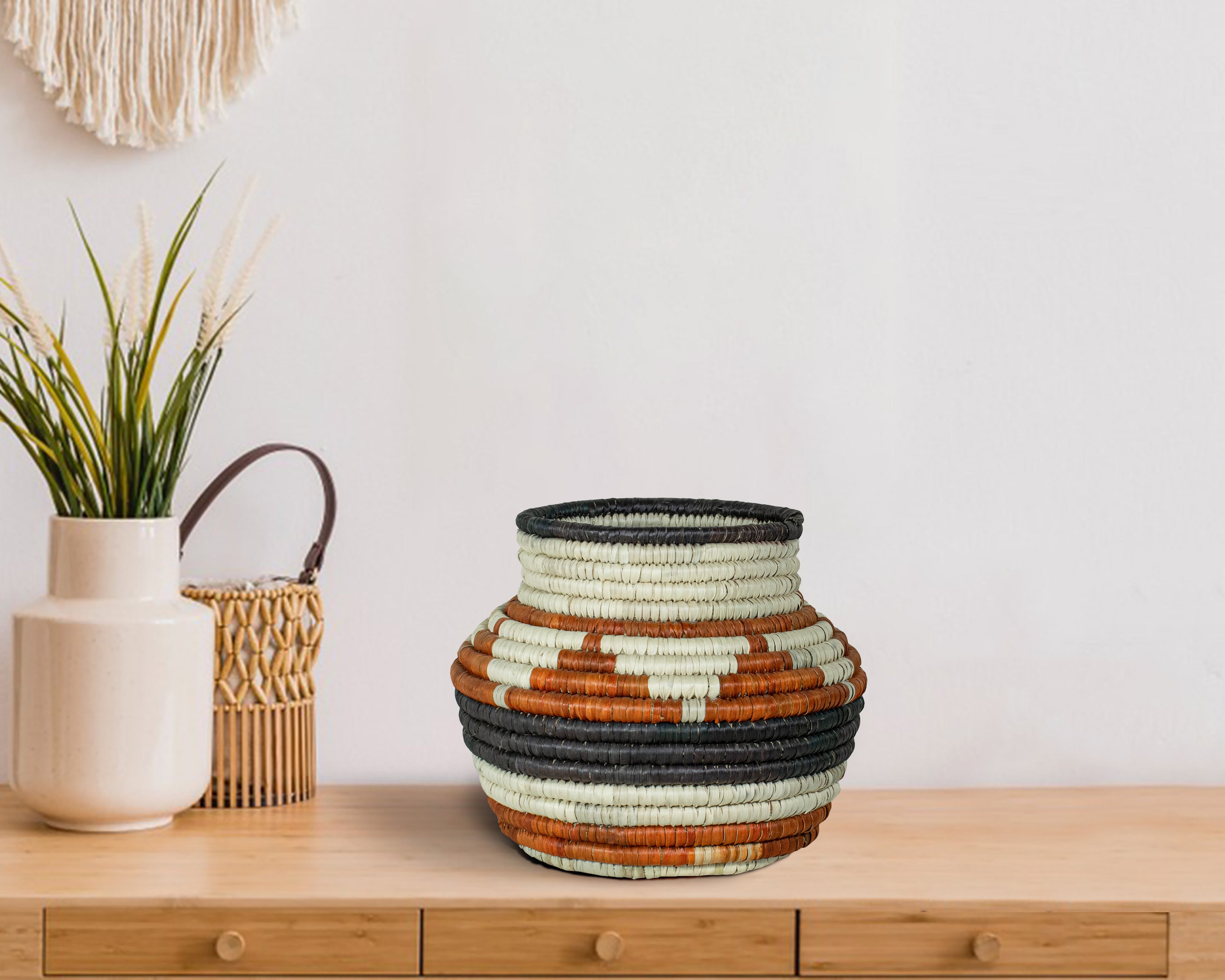 Waves & Rays Vintage Potter Basket - PP-1120-8